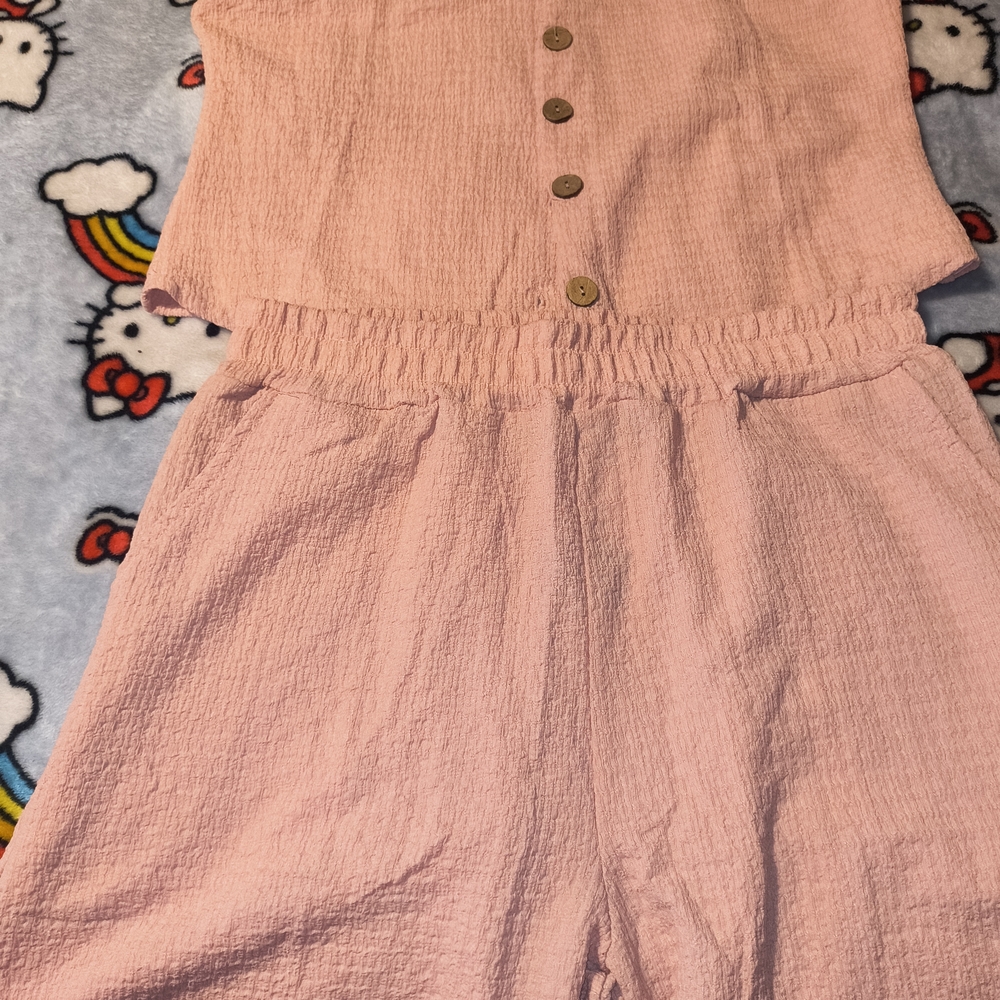 Pink Button-Down 2 Piece Set - image 3